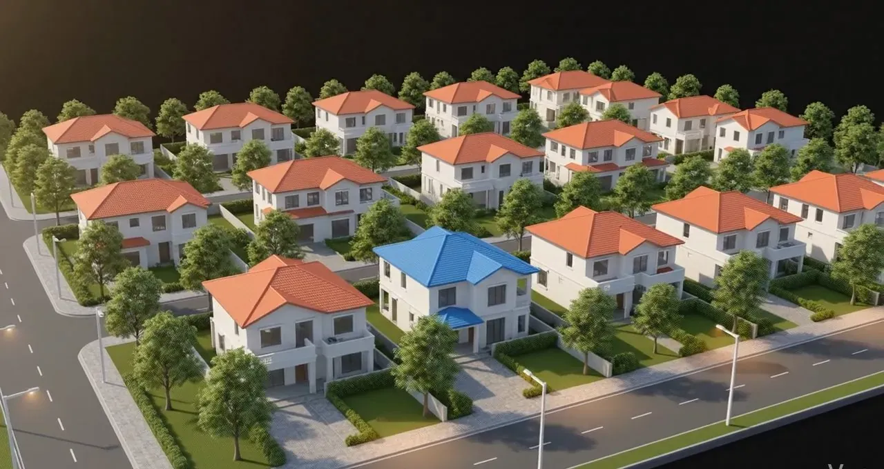 Finished property after development